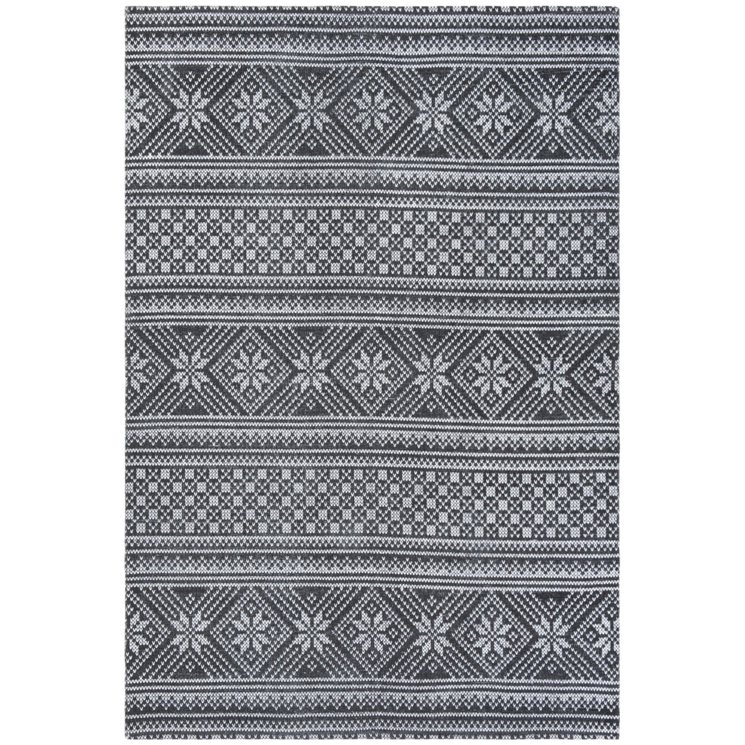 SAFAVIEH Cedar Brook CDR711Z Handmade Black / Ivory Rug Image 1