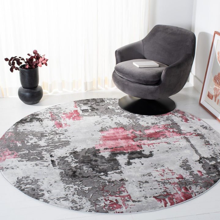 SAFAVIEH Craft Collection CFT820U Grey / Pink Rug Image 2