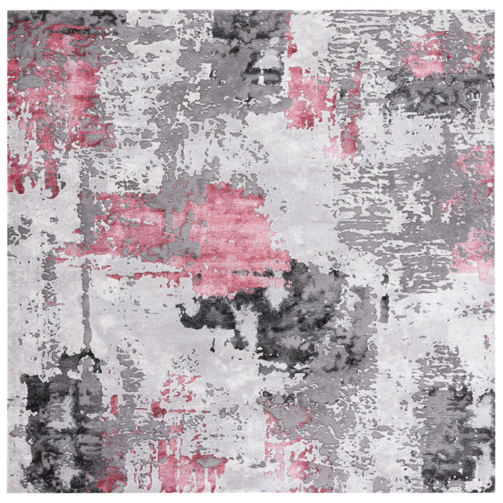 SAFAVIEH Craft Collection CFT820U Grey / Pink Rug Image 6