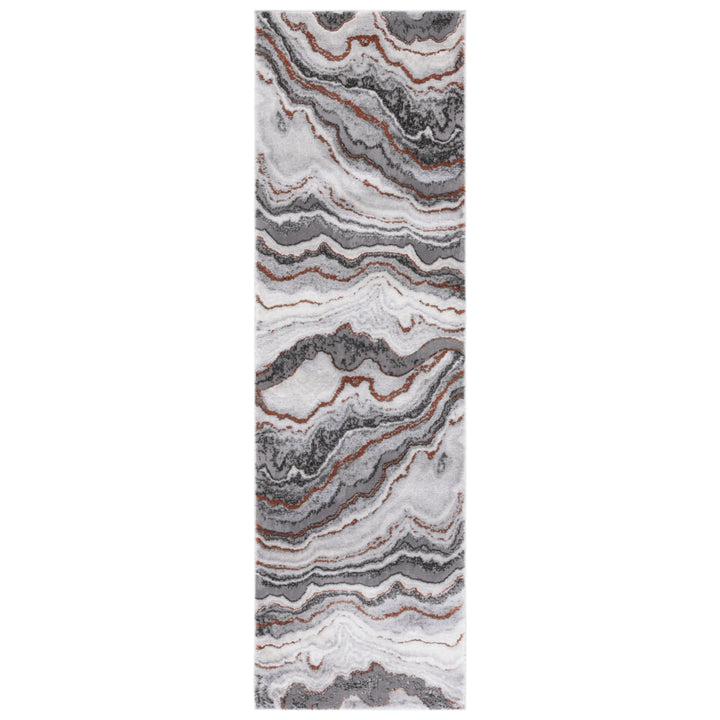 SAFAVIEH Craft Collection CFT858F Grey / Orange Rug Image 5