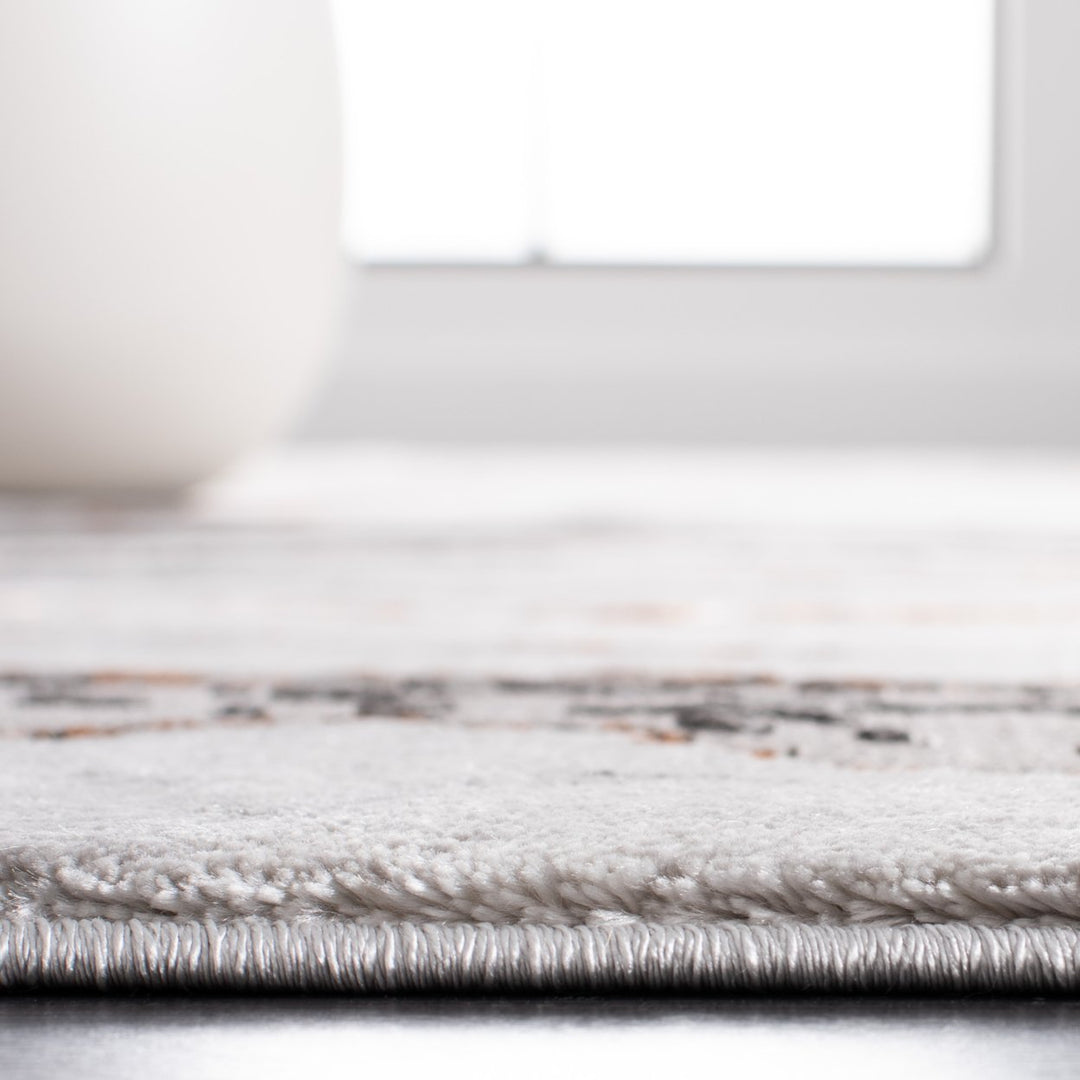 SAFAVIEH Craft Collection CFT858F Grey / Orange Rug Image 7