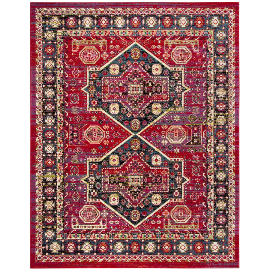 SAFAVIEH Cherokee Collection CHR920Q Red / Blue Rug Image 1