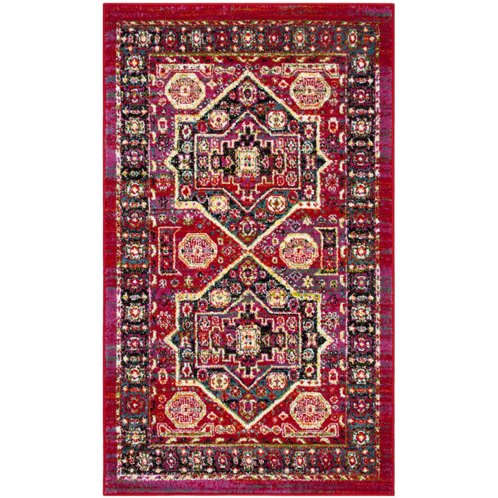 SAFAVIEH Cherokee Collection CHR920Q Red / Blue Rug Image 4