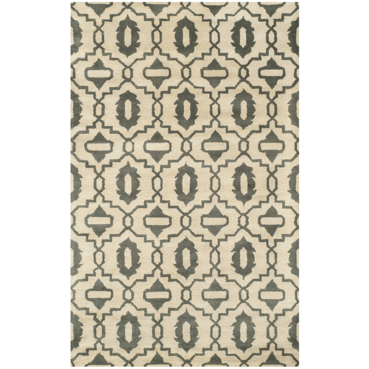 SAFAVIEH Chatham CHT632A Handmade Beige / Grey Rug Image 7