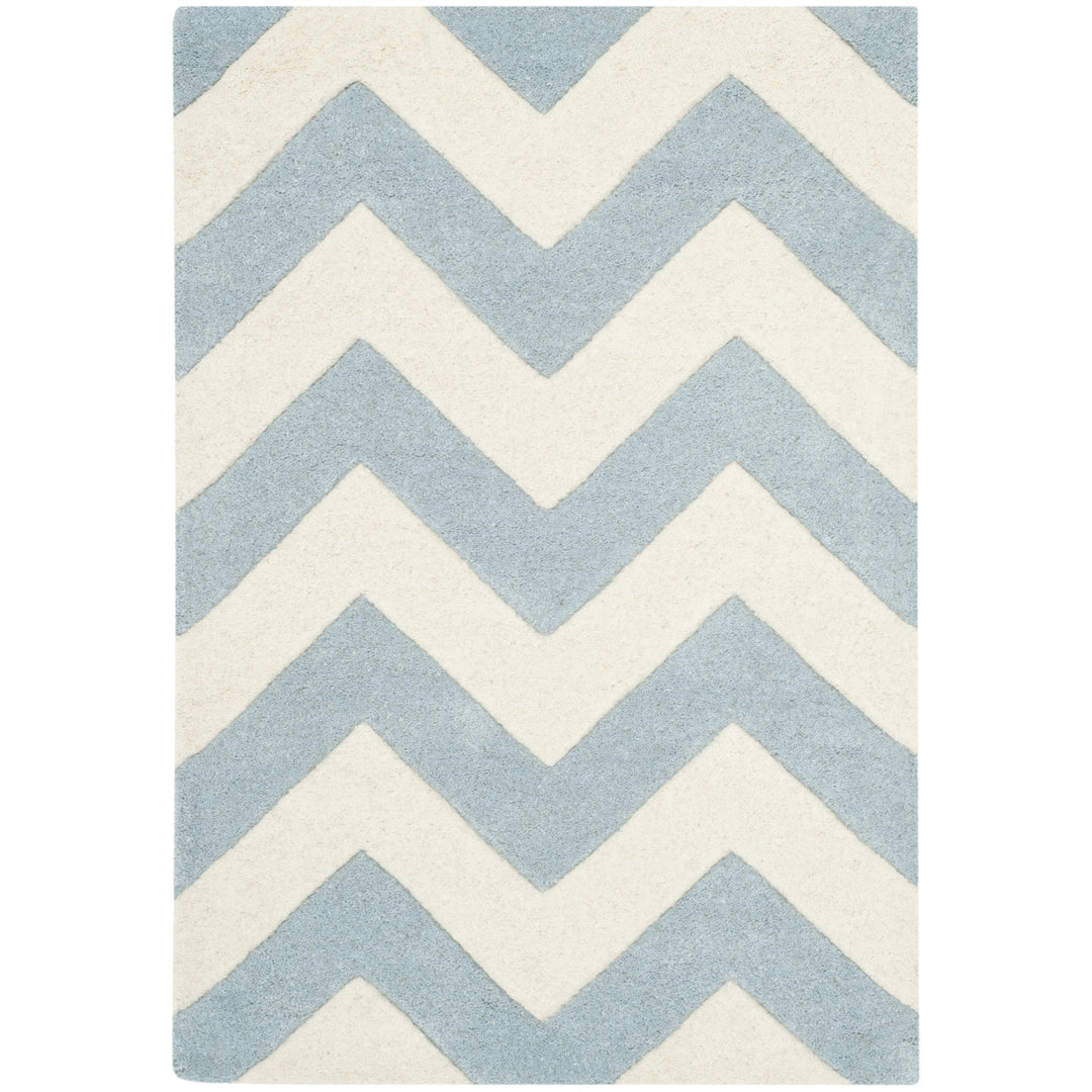 SAFAVIEH CHT715B Chatham Blue / Ivory Image 5