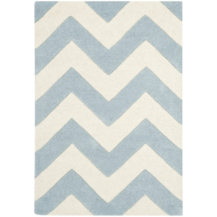 SAFAVIEH CHT715B Chatham Blue / Ivory Image 5