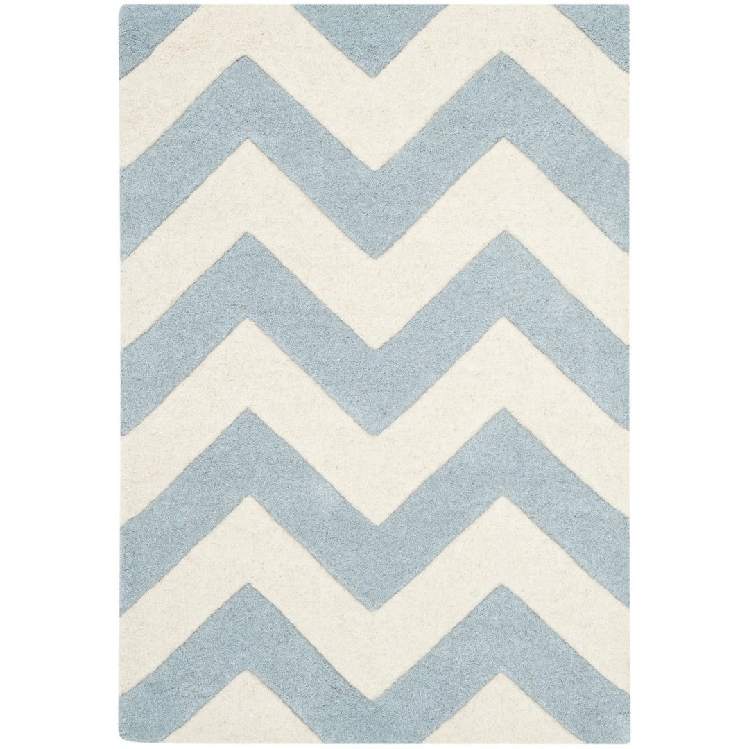 SAFAVIEH CHT715B Chatham Blue / Ivory Image 1