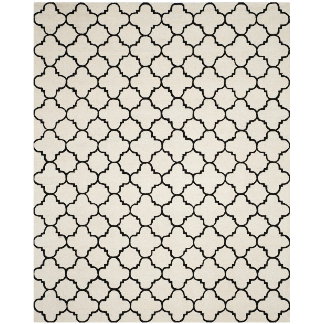 SAFAVIEH Chatham CHT717A Handmade Ivory / Black Rug Image 1