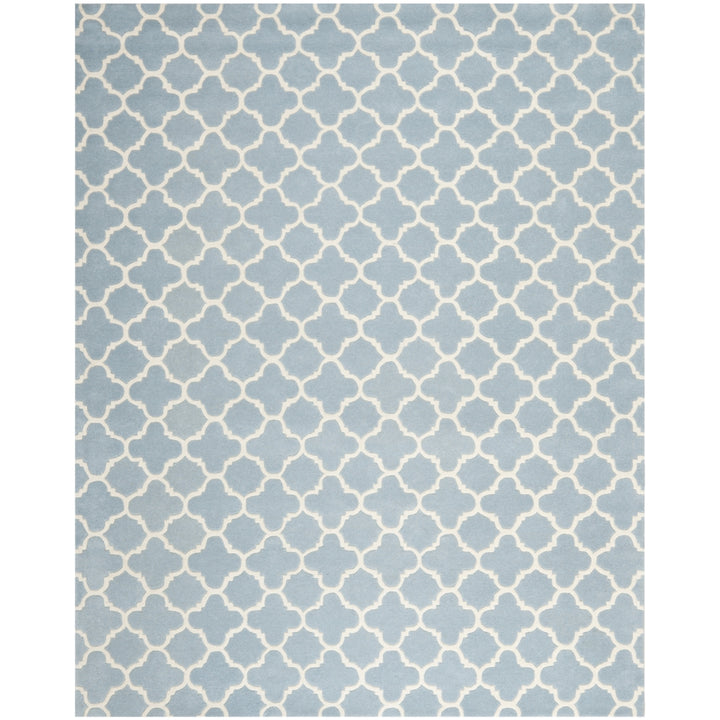 SAFAVIEH Chatham CHT717B Handmade Blue / Ivory Rug Image 1