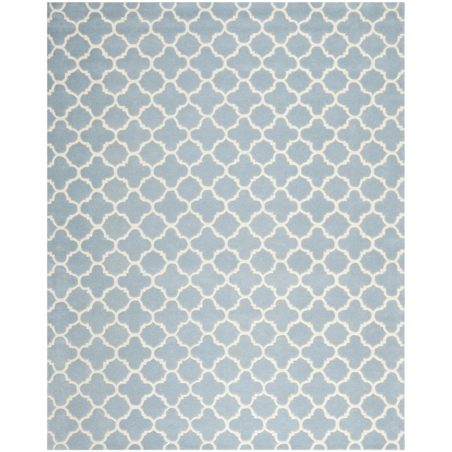 SAFAVIEH Chatham CHT717B Handmade Blue / Ivory Rug Image 1