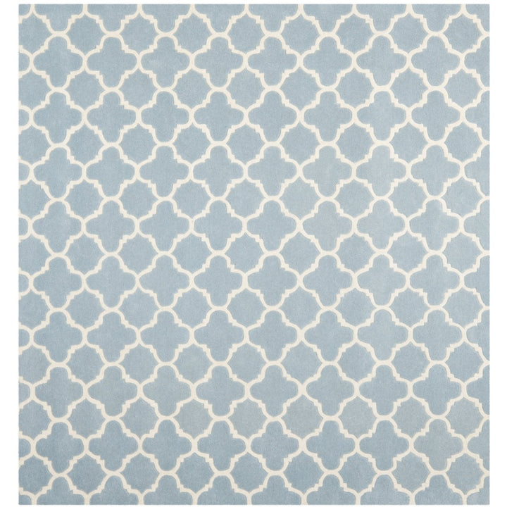 SAFAVIEH Chatham CHT717B Handmade Blue / Ivory Rug Image 1