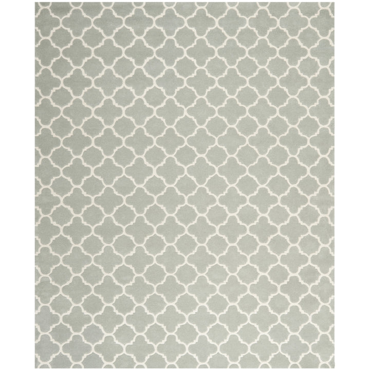 SAFAVIEH Chatham CHT717E Handmade Grey / Ivory Rug Image 1