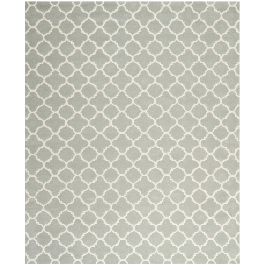 SAFAVIEH Chatham CHT717E Handmade Grey / Ivory Rug Image 1