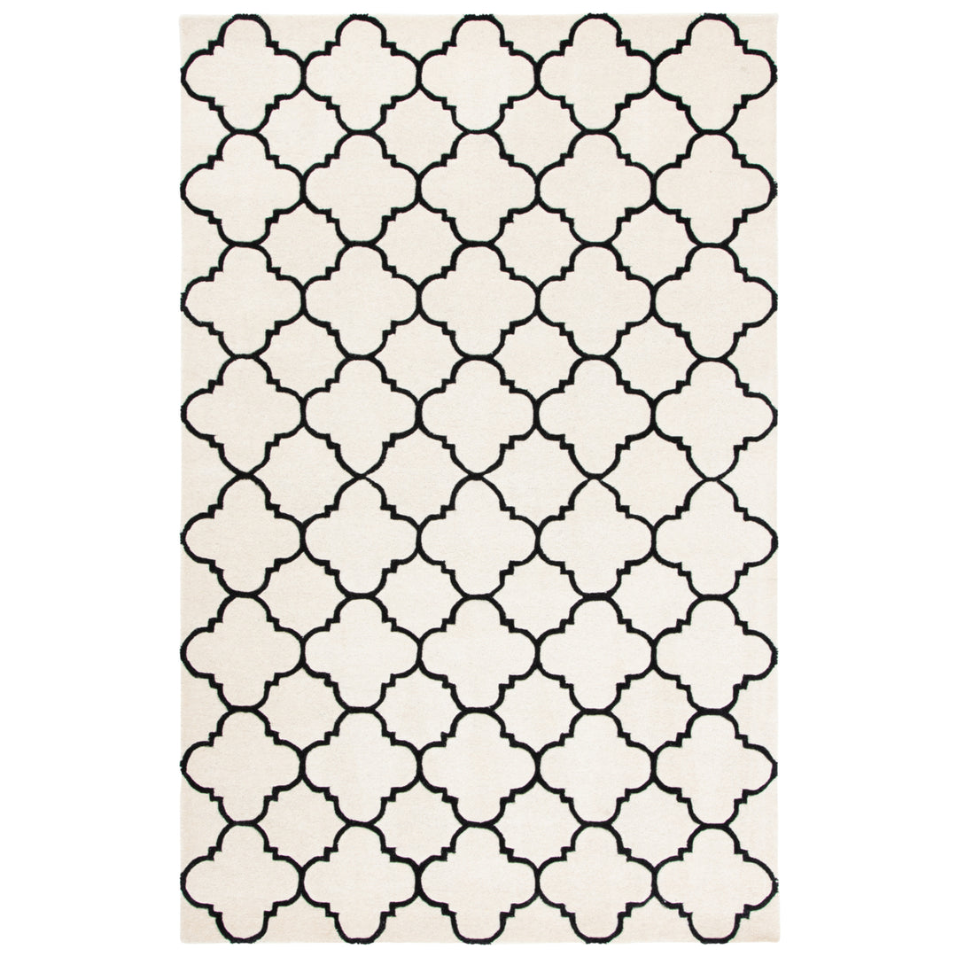 SAFAVIEH Chatham CHT717A Handmade Ivory / Black Rug Image 10