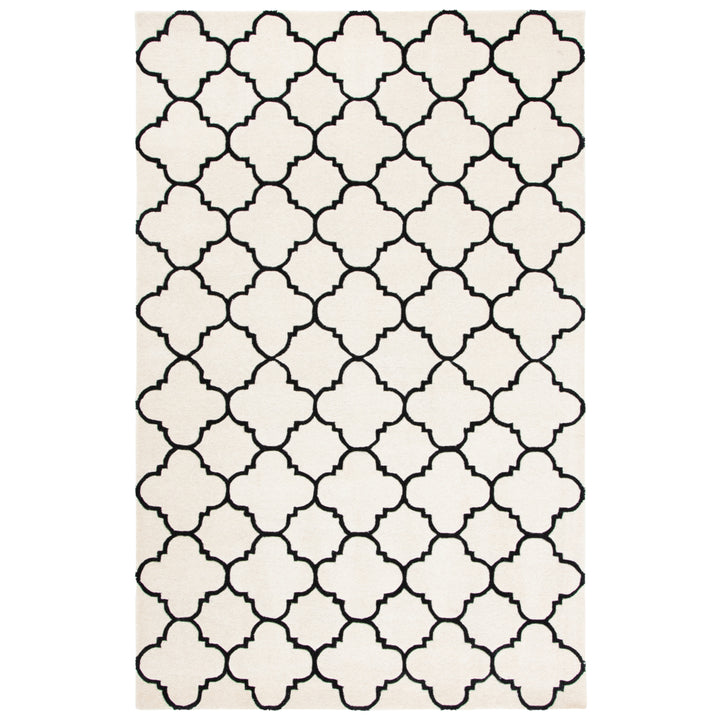 SAFAVIEH Chatham CHT717A Handmade Ivory / Black Rug Image 10