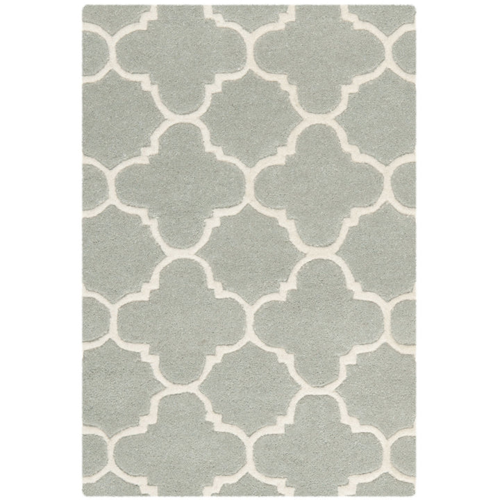 SAFAVIEH Chatham CHT717E Handmade Grey / Ivory Rug Image 7