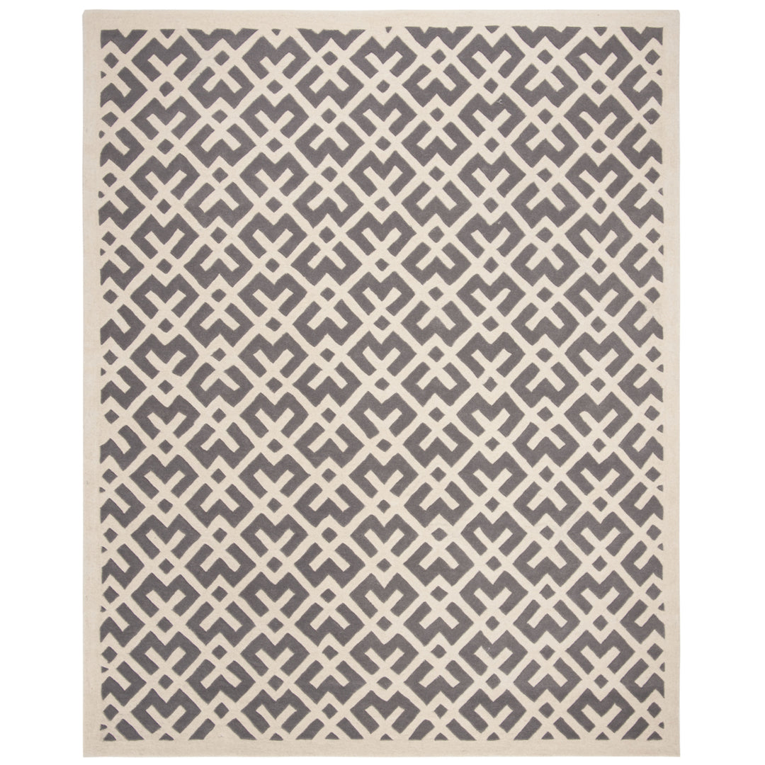 SAFAVIEH Chatham CHT719D Handmade Dark Grey / Ivory Rug Image 1