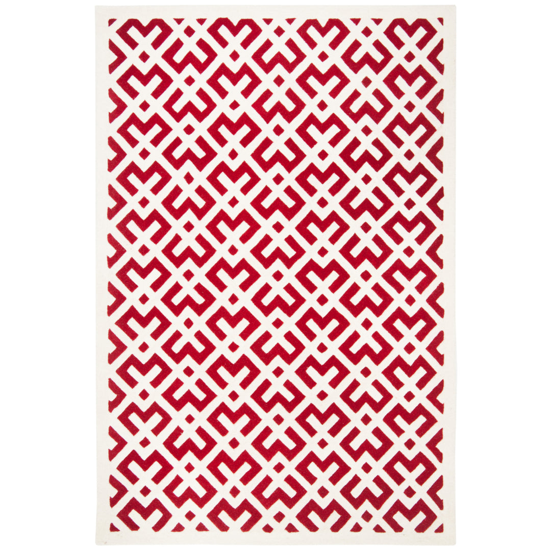 SAFAVIEH Chatham CHT719G Handmade Red / Ivory Rug Image 1