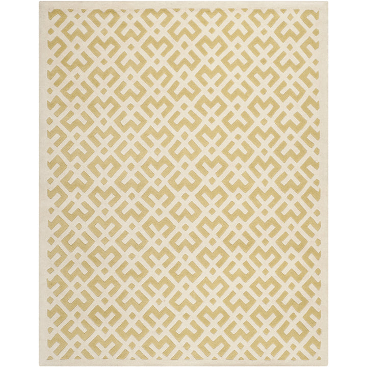 SAFAVIEH Chatham CHT719L Handmade Light Gold / Ivory Rug Image 1