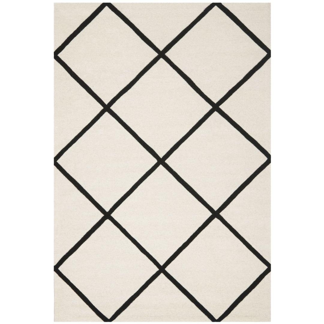 SAFAVIEH Chatham CHT720A Handmade Ivory / Black Rug Image 10