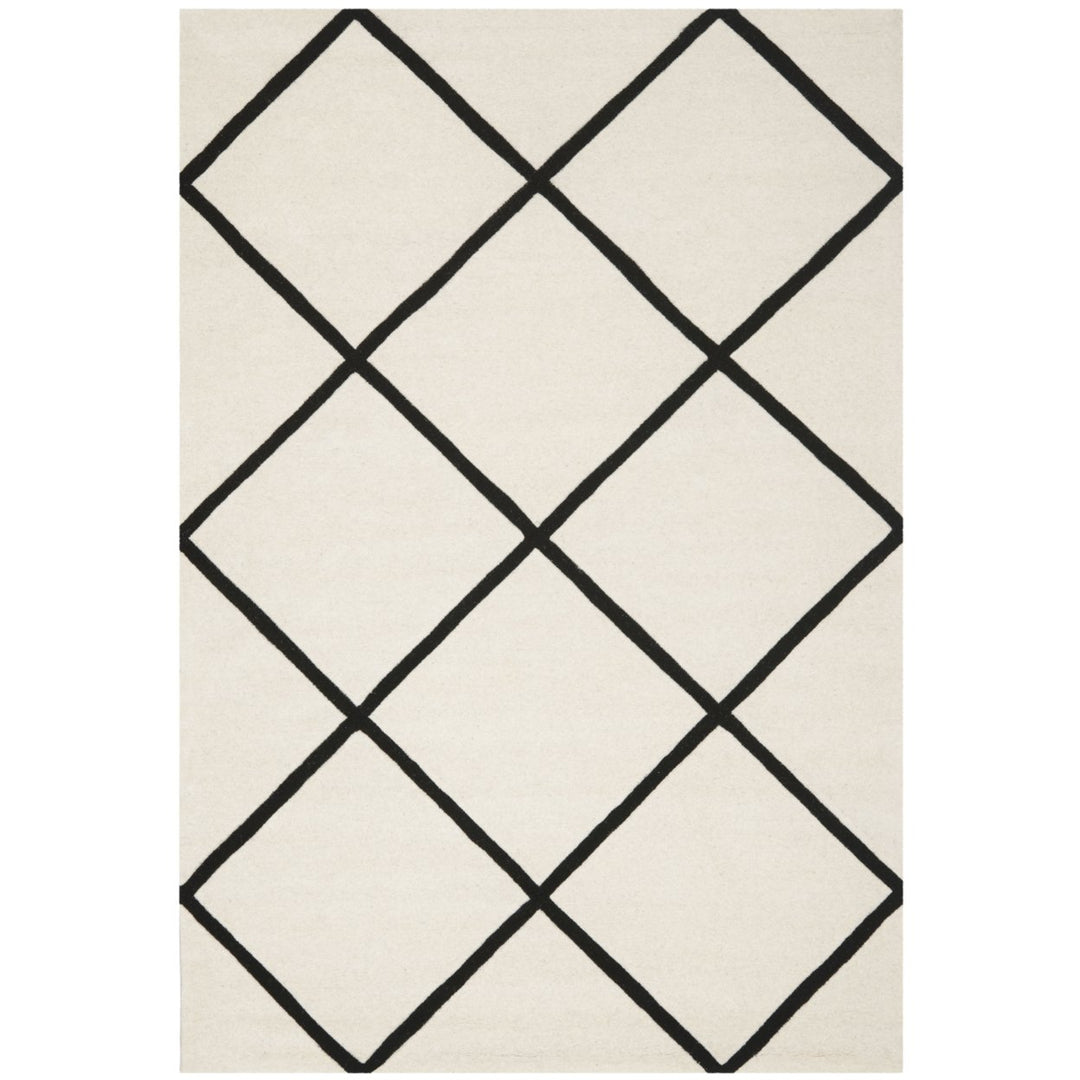 SAFAVIEH Chatham CHT720A Handmade Ivory / Black Rug Image 1