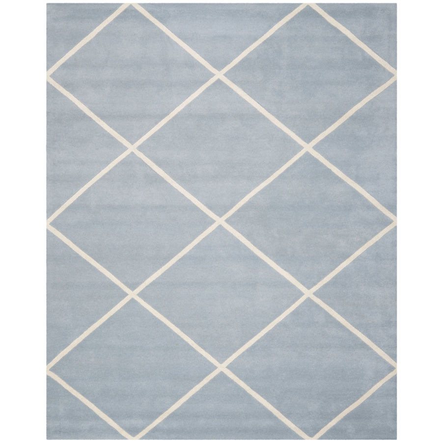 SAFAVIEH Chatham CHT720B Handmade Blue / Ivory Rug Image 1