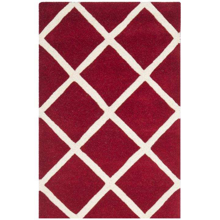 SAFAVIEH Chatham CHT720G Handmade Red / Ivory Rug Image 2