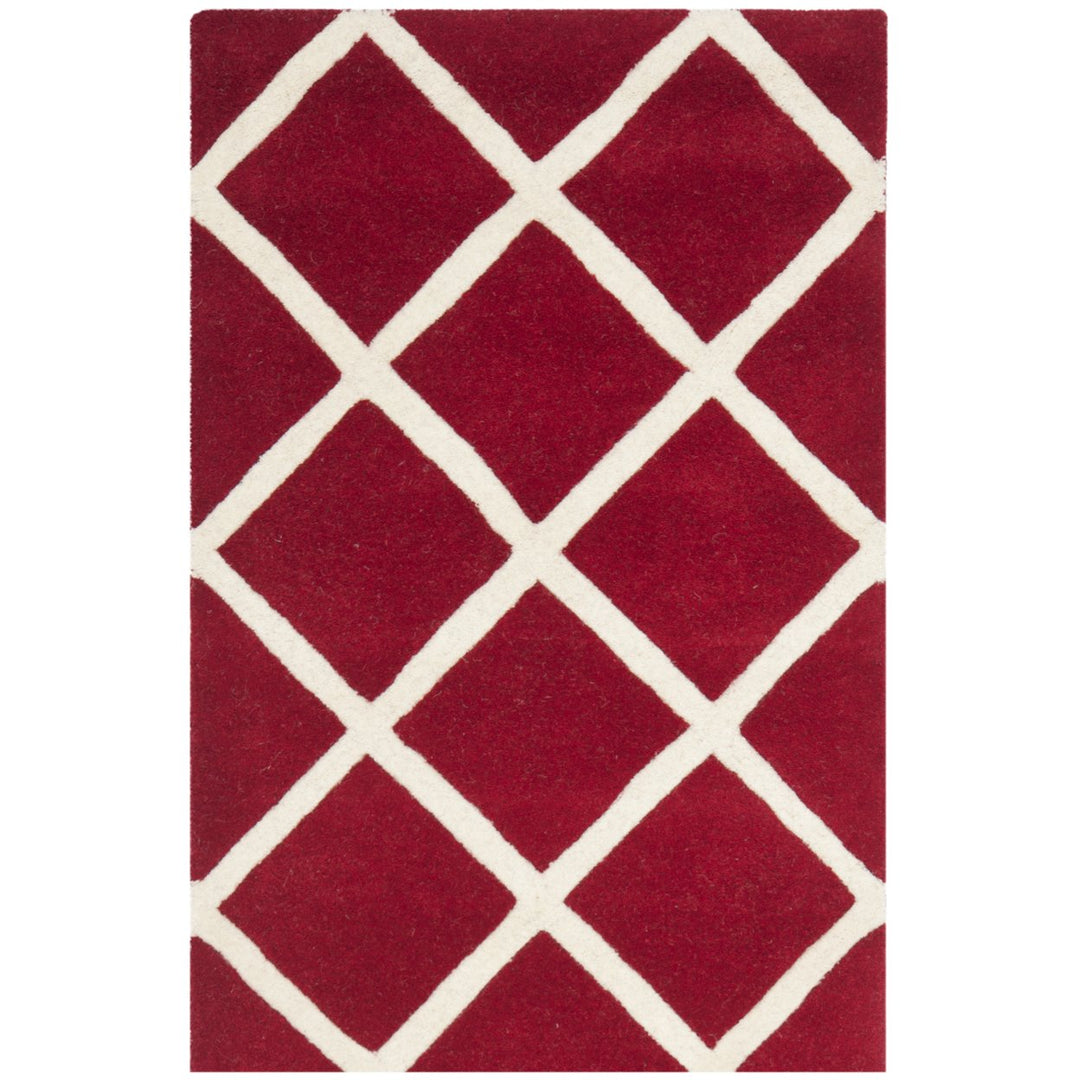 SAFAVIEH Chatham CHT720G Handmade Red / Ivory Rug Image 1