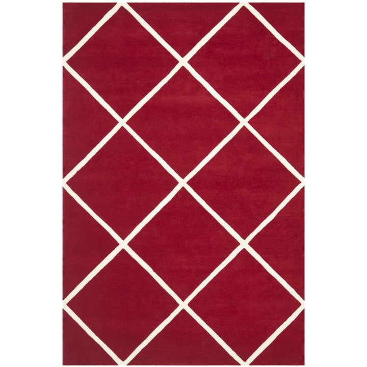 SAFAVIEH Chatham CHT720G Handmade Red / Ivory Rug Image 1