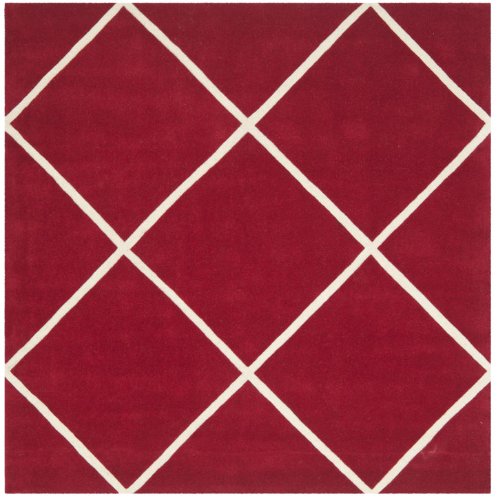 SAFAVIEH Chatham CHT720G Handmade Red / Ivory Rug Image 7