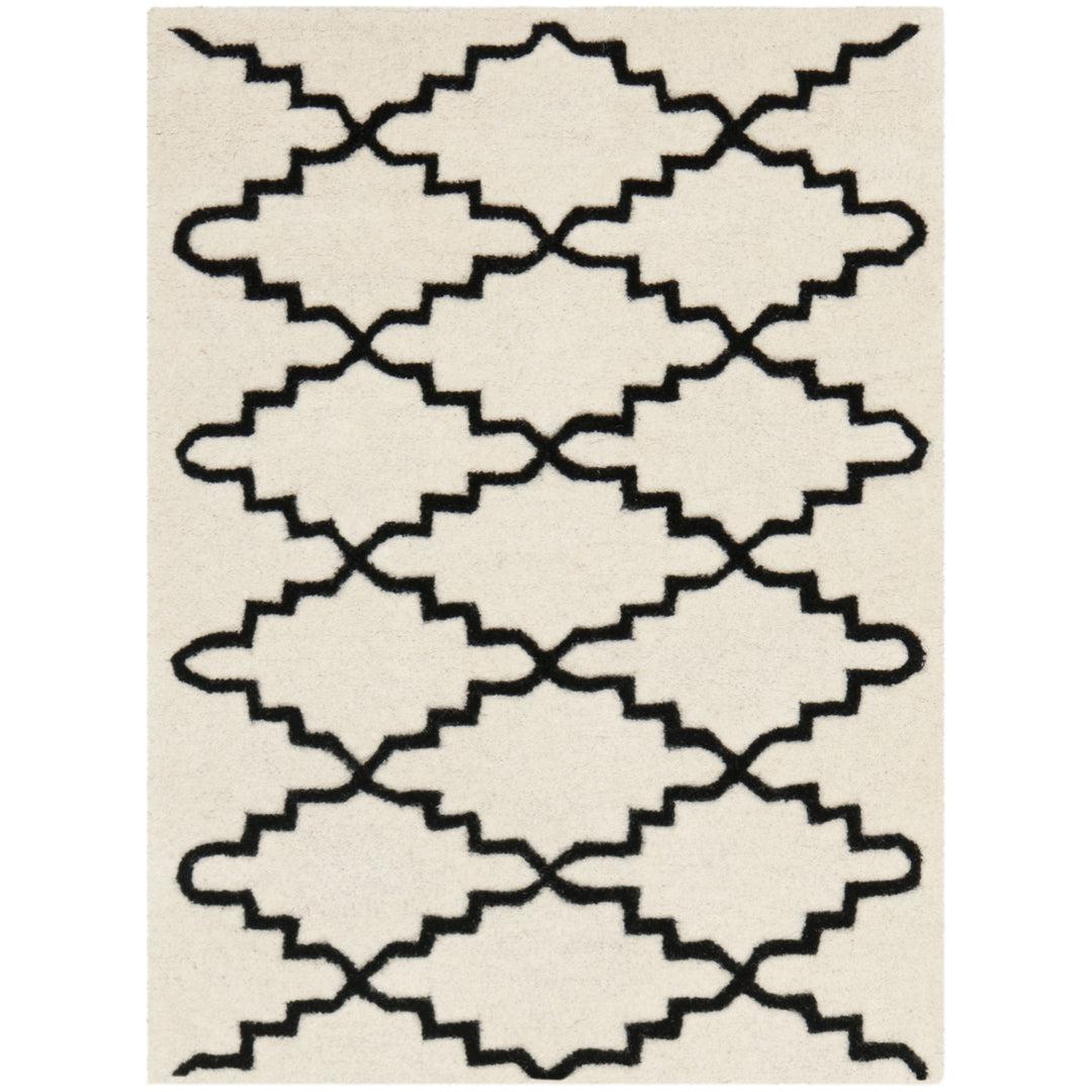 SAFAVIEH Chatham CHT721A Handmade Ivory / Black Rug Image 7