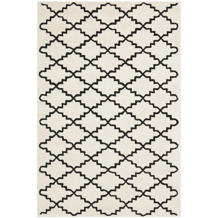 SAFAVIEH Chatham CHT721A Handmade Ivory / Black Rug Image 8