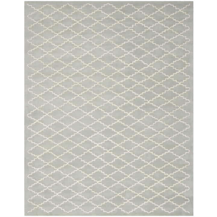 SAFAVIEH Chatham CHT721E Handmade Light Blue / Ivory Rug Image 1