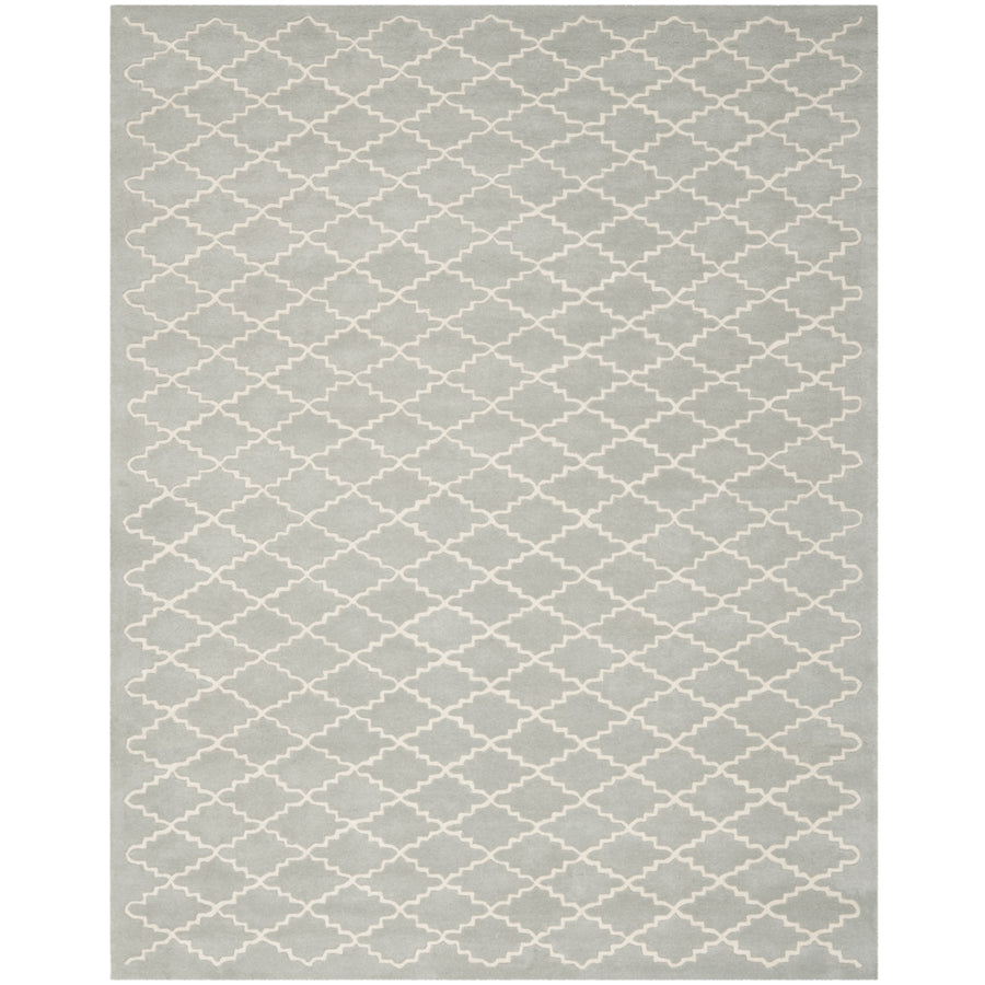 SAFAVIEH Chatham CHT721E Handmade Light Blue / Ivory Rug Image 1