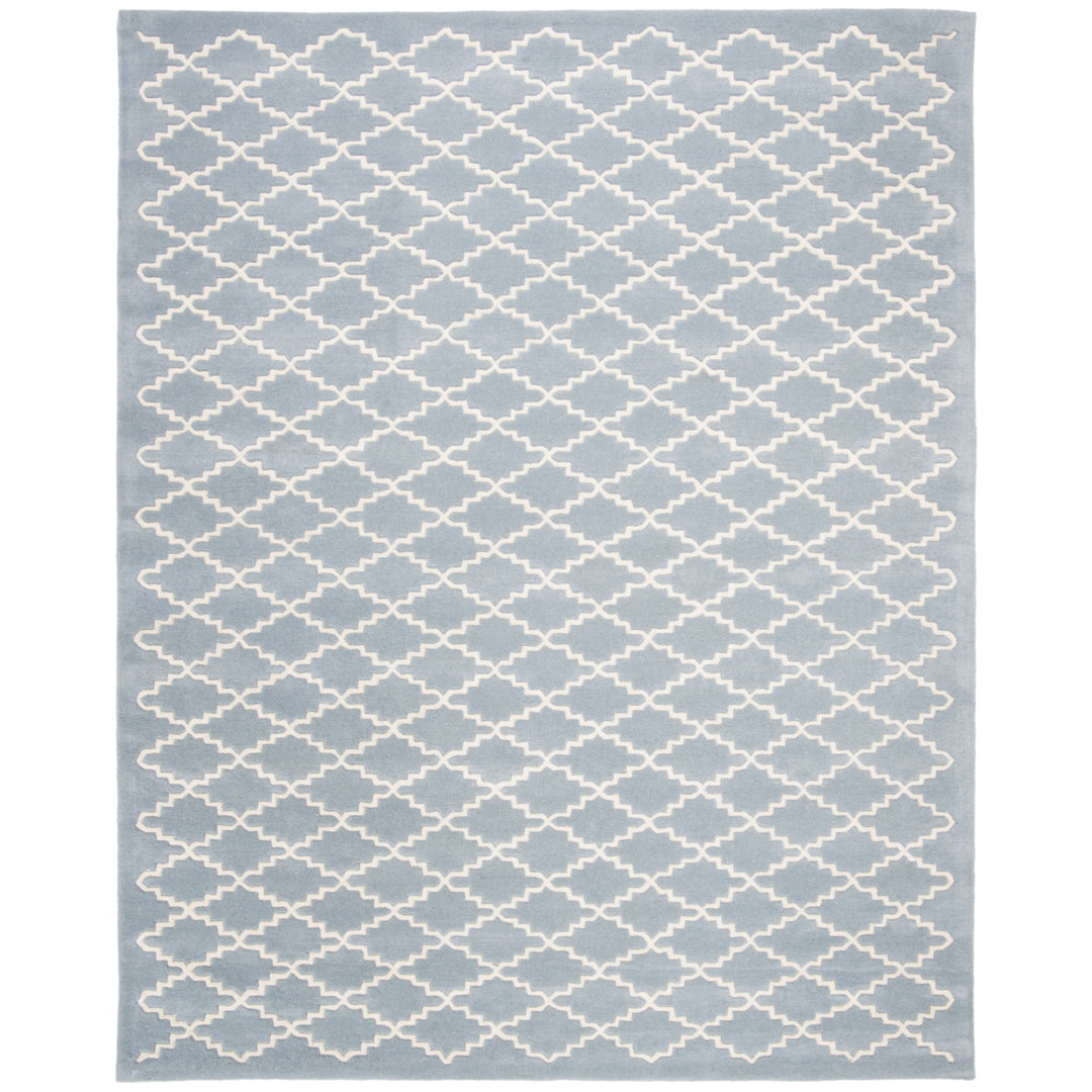 SAFAVIEH Chatham CHT721B Handmade Blue / Ivory Rug Image 1