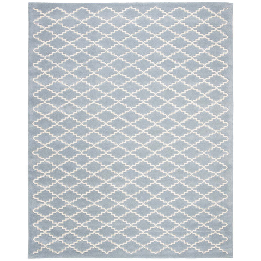 SAFAVIEH Chatham CHT721B Handmade Blue / Ivory Rug Image 1