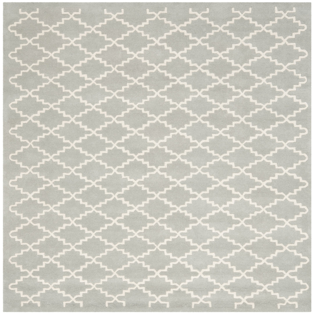 SAFAVIEH Chatham CHT721E Handmade Light Blue / Ivory Rug Image 6