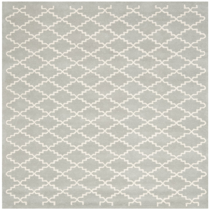 SAFAVIEH Chatham CHT721E Handmade Light Blue / Ivory Rug Image 6