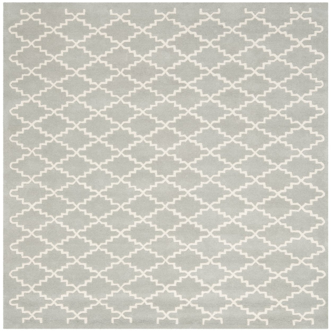 SAFAVIEH Chatham CHT721E Handmade Light Blue / Ivory Rug Image 1