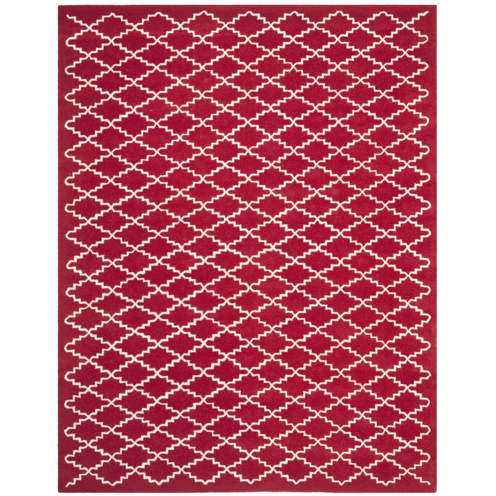 SAFAVIEH Chatham CHT721G Handmade Red / Ivory Rug Image 1