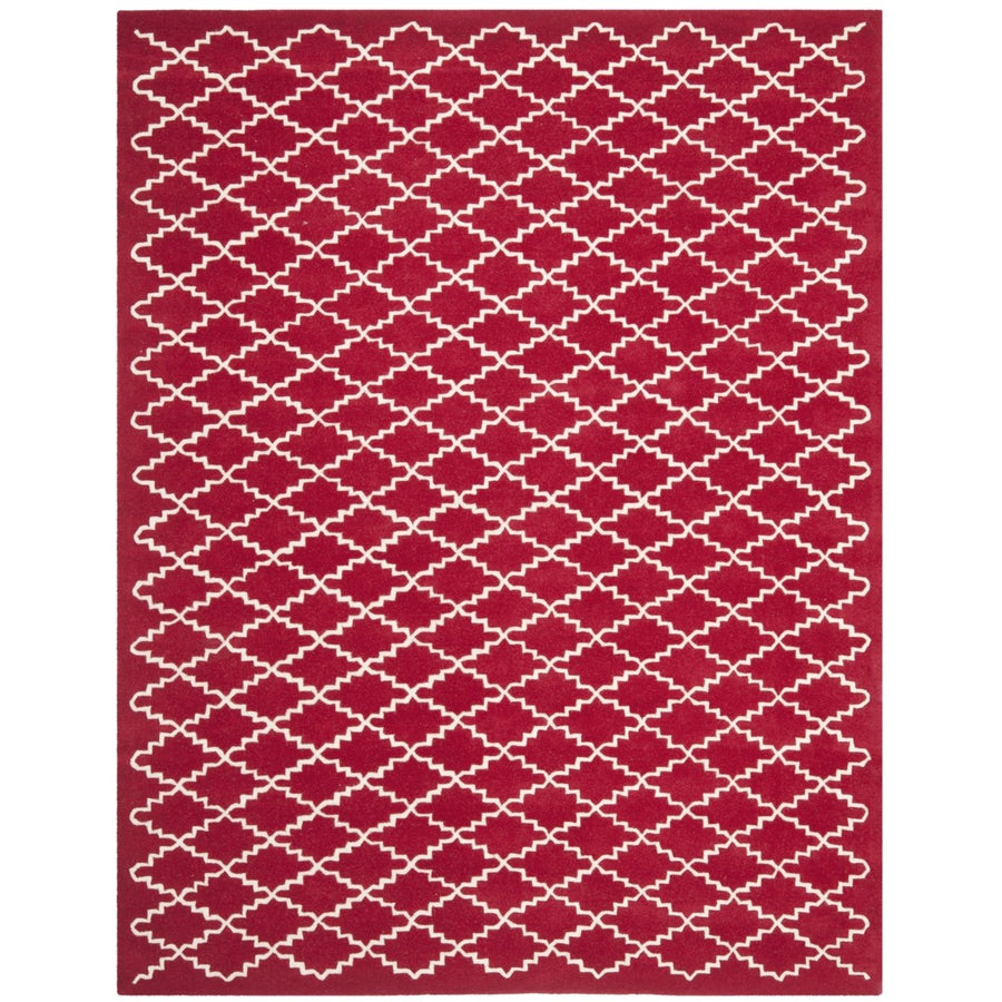 SAFAVIEH Chatham CHT721G Handmade Red / Ivory Rug Image 1