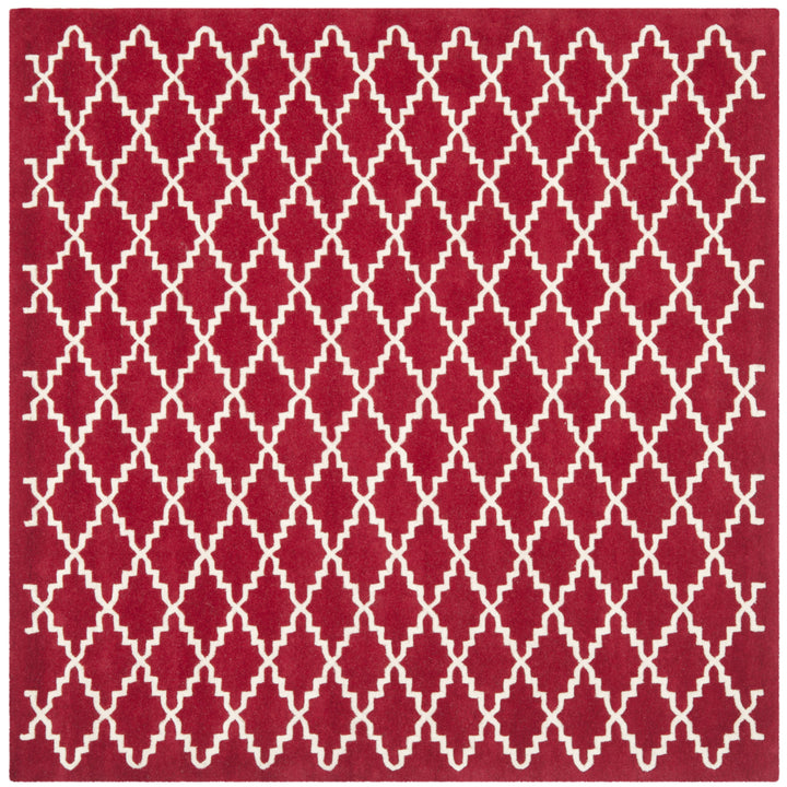 SAFAVIEH Chatham CHT721G Handmade Red / Ivory Rug Image 6