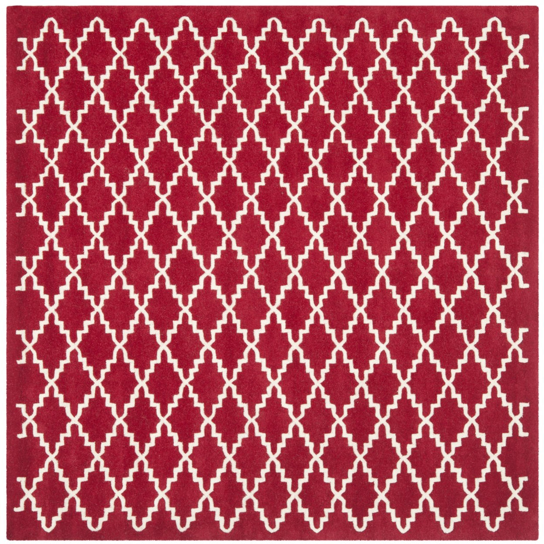 SAFAVIEH Chatham CHT721G Handmade Red / Ivory Rug Image 1