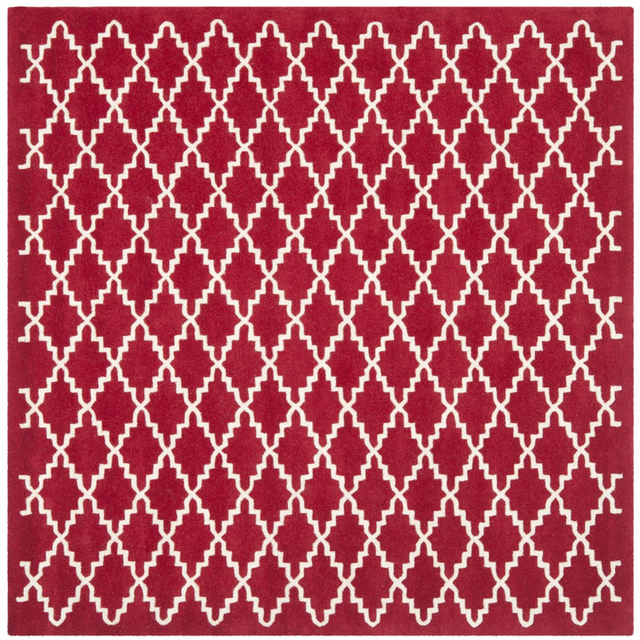 SAFAVIEH Chatham CHT721G Handmade Red / Ivory Rug Image 1