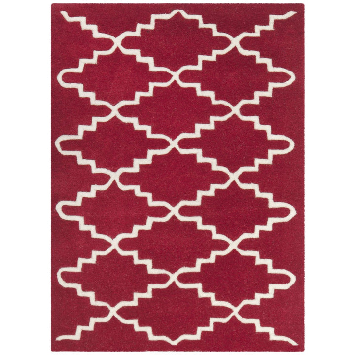 SAFAVIEH Chatham CHT721G Handmade Red / Ivory Rug Image 1