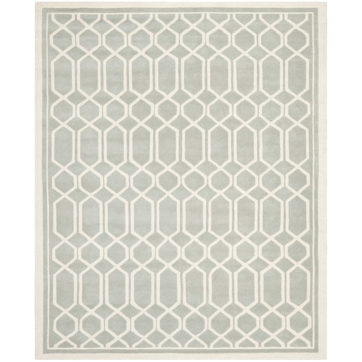 SAFAVIEH Chatham CHT725E Handmade Grey / Ivory Rug Image 1