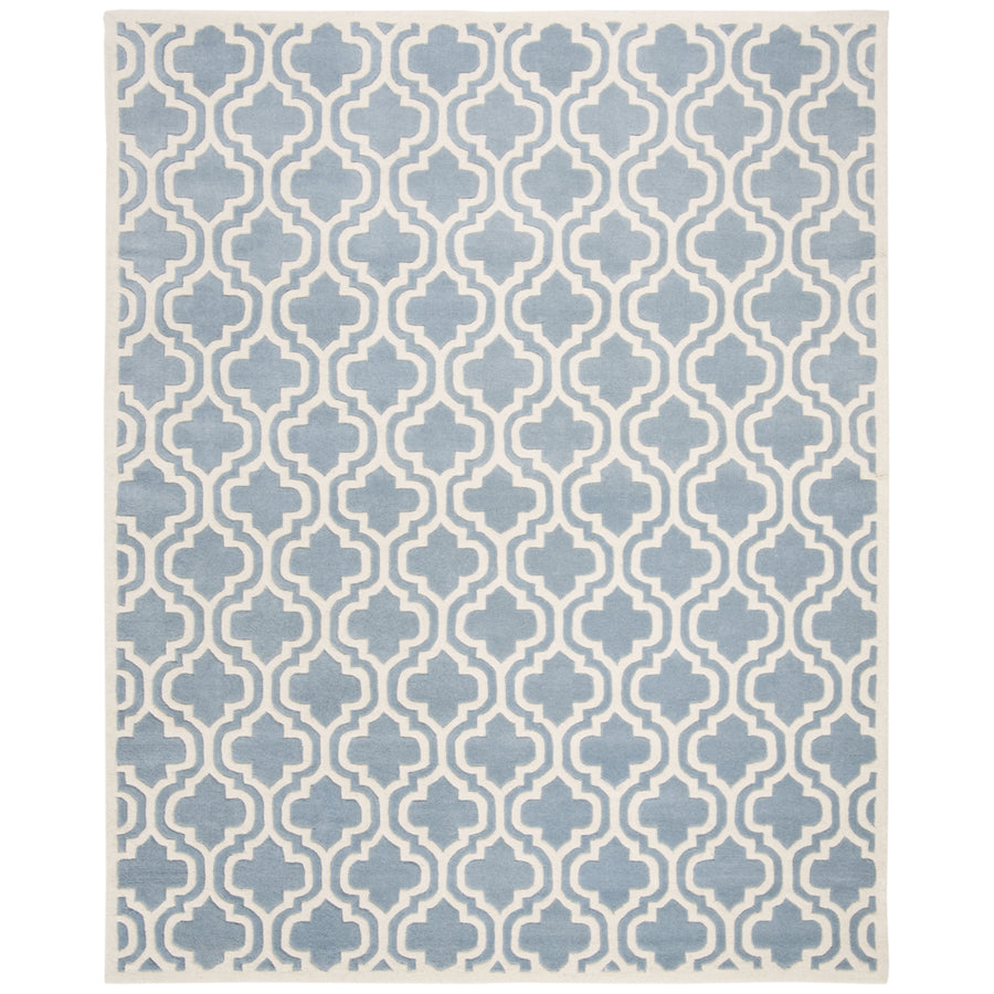 SAFAVIEH Chatham CHT727B Handmade Blue / Ivory Rug Image 1