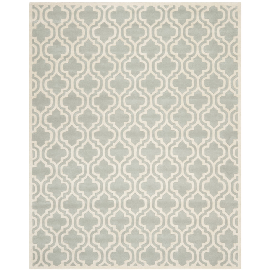 SAFAVIEH Chatham CHT727E Handmade Grey / Ivory Rug Image 1