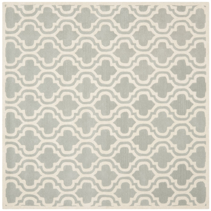 SAFAVIEH Chatham CHT727E Handmade Grey / Ivory Rug Image 6