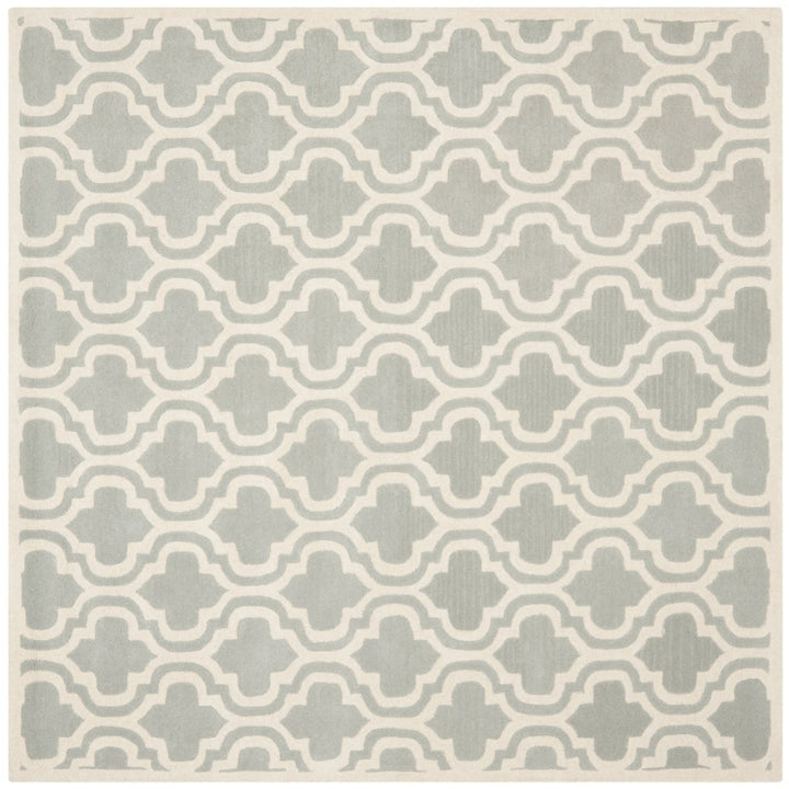 SAFAVIEH Chatham CHT727E Handmade Grey / Ivory Rug Image 1